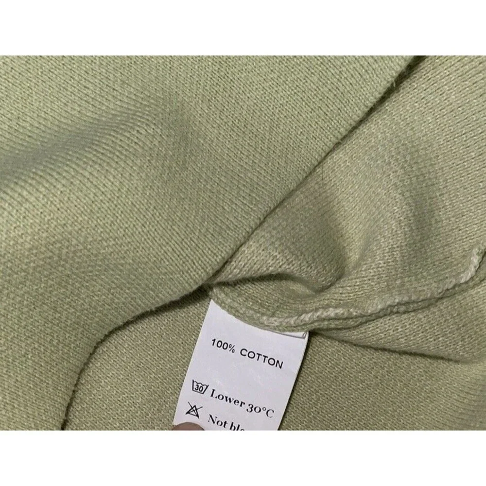 The Wholesome Store Matcha Green Ying Yang Shirt Women’s Medium 100% Cotton - Picture 7 of 7